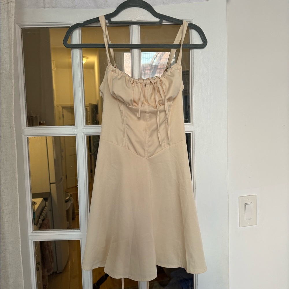 Corset yellow dress